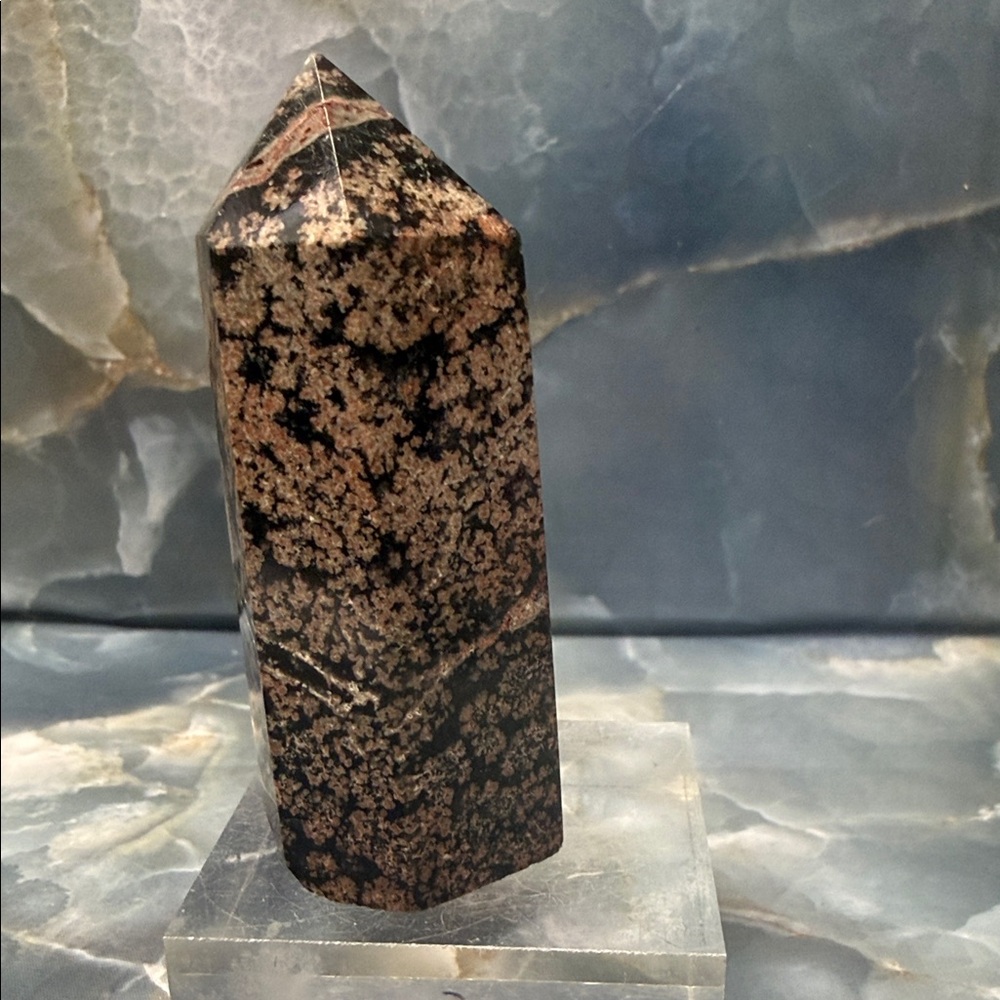 Fireworks or flower obsidian it’s called both tower 3”x1”x1”. Mined in Mexico